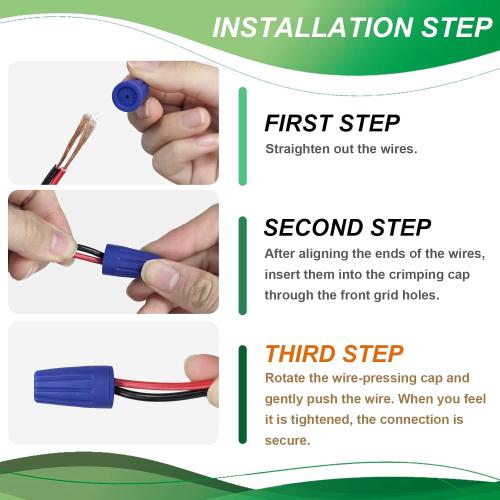30PCS Waterproof Wire Nuts 12AWG-22AWG Blue Electrical Connectors,Outdoor Wire Connectors,Silicone Wire Nuts,Installation in Wet Places‼️5 missing pieces‼️
