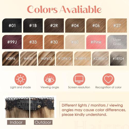 Hairro 6PCS 6 Clips In Short Hair Extensions Remy Real Human Hair Clip Ins Mini Clip On Hairpin Hairpieces For Women 31g 10 Inch #6P613R