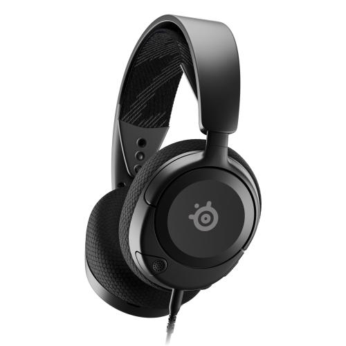 SteelSeries Arctis Nova 1 Multi-System Gaming Headset — Hi-Fi Drivers — 360° Spatial Audio — AirWeave Memory Foam — Sonar — Ultra Lightweight — Noise-Cancelling Mic — PC PS5 PS4 Switch Xbox