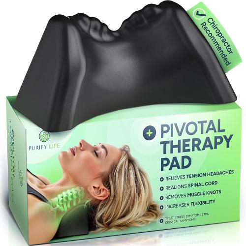 Purify Life Occipital Release Tool for Pivotal Therapy and TMJ - Cervical Traction Pillow - Neck Stretcher and Shoulder Relaxer - Neck Traction Device for Spinal Alignment & Tension Headaches