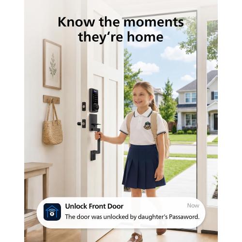 Philips Wi-Fi Front Lock Set, Smart Keypad Deadbolt Lock with 2 Handles