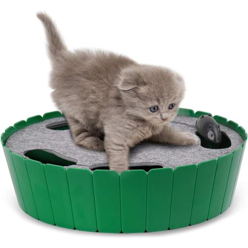 Pawaboo Interactive Cat Toy with Running Mouse, Automatic Track Kitten Toy