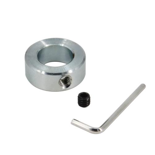 7/8 Bore Shaft Collar with Zinc Plated Solid Steel Style Set Screw Shaft Collars for Machinery and Industrial Use, 4pcs/Pack (Silver-7/8)