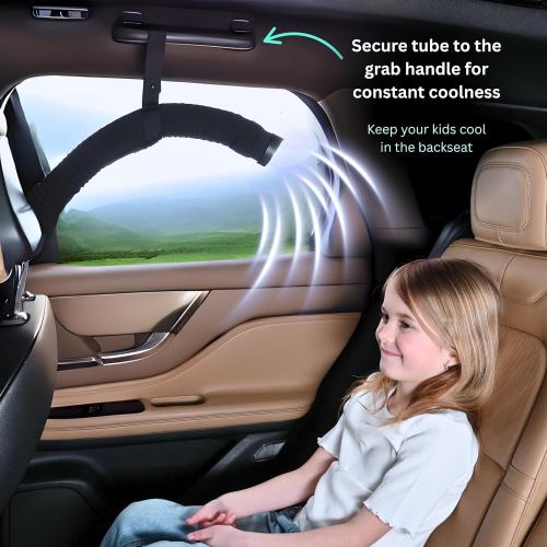 Car AC Vent Extender, Directs Air to Kids & Pets, Extends to 10 FT