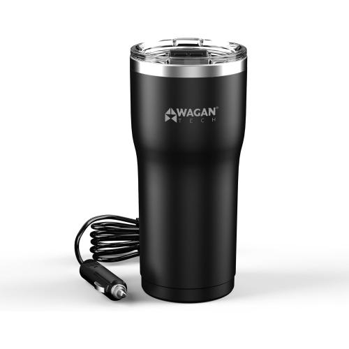 Wagan EL6101 12V Travel Car Heated Mug Portable 16oz Coffee Cup Tumbler