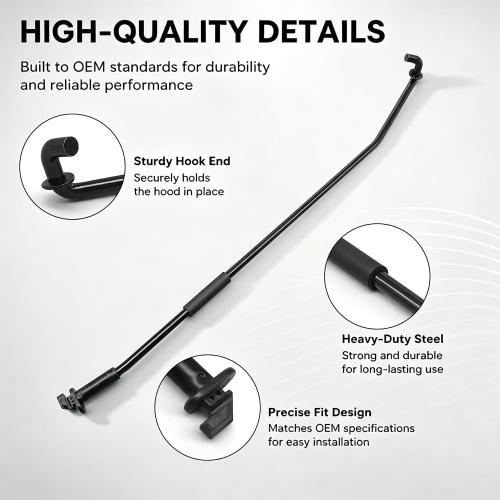 Front Hood Support Prop Rod Replacement for Nissan 2005-20