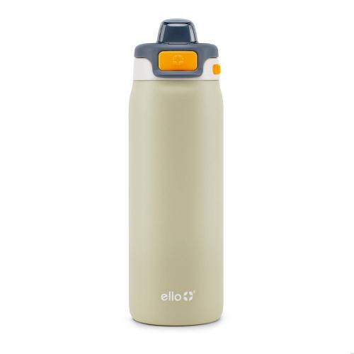 Ello Pop & Fill 18oz Stainless Steel Water Bottle Tan