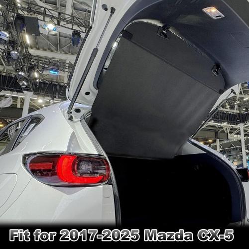 for Mazda CX5 Trunk Cover Cargo Cover Accessories, Leather Retractable Cargo Cover for 2025 Mazda CX-5 Accessories 2024 2023 2017-2022 Anti-Peeping Anti-Theft Privacy Screen Shade