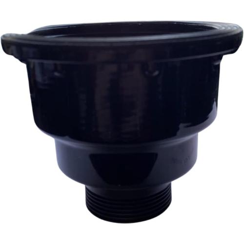 Black Shampoo Sink Drain with Removable Hair Trap Basket