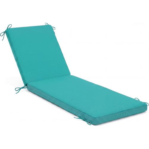 Chaise Lounge Cushions Outdoor, 80 x 26 x 3 Inch Water-Resistant Lake Blue