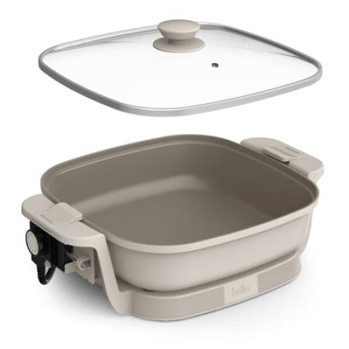 bella Make and Take Electric Skillet, Oatmilk