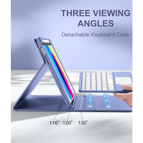 Harvopu for iPad A16 11th/10th Generation Case with Keyboard, Folio Cover