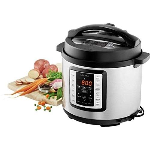 Insignia- 6-Quart Multi-Function Pressure Cooker - Stainless Steel