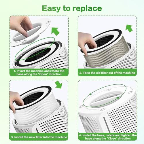 2 Pack Filter Replacement for Afloia KILO, KILOPLUS, KILOPRO Air Purifier