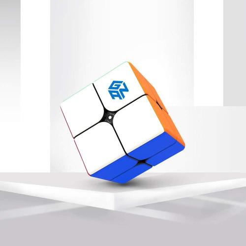 GAN 249 V2 2x2 Puzzle Cube – 49mm Stickerless Speed Cube for Kids & Teens