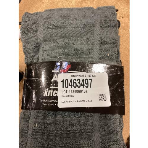 All-Clad Solid Cotton Kitchen Towel, 1-Pack, Pewter