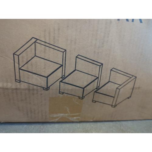 Woven 3pc Outdoor Patio Furniture