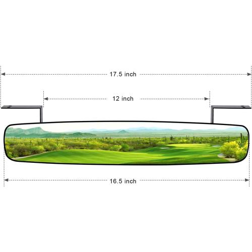 BETOOLL 16.5 Golf Cart Rear View Mirror Fits for EZGO, Yamaha, Club Car