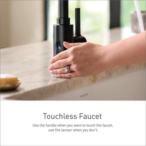 Riley Touchless Single Handle Pull-Down Sprayer Kitchen Faucet in Spot Resist Stainless