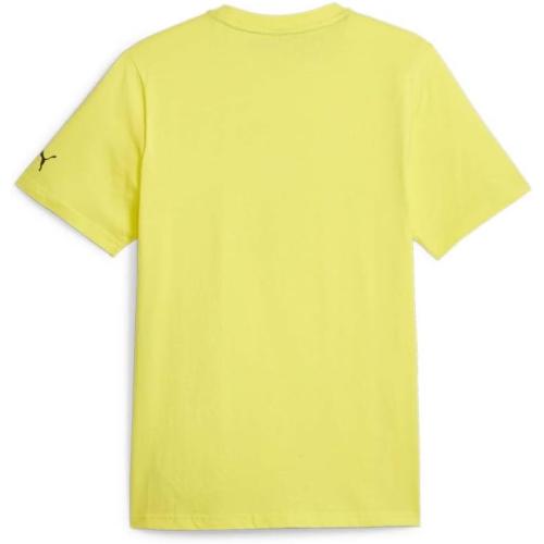 PUMA Mens Scuderia Ferrari Race Tonal Shield Crew Neck Short Sleeve Casual Tops Casual (XL)