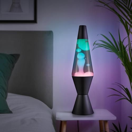 OLNY COLOR BLUE ? The Original Lava® Lamp - 14.5 Gunmetal Grey - Classic Liquid Motion Lamp - Tri-Colored Green/Blue/Purple - Item #2098 (Amazon Exclusive) Multicolor 14.5 inches
