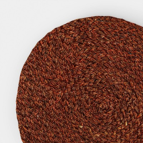 2pk Braided Seagrass Charger Dark Brown - Threshold™