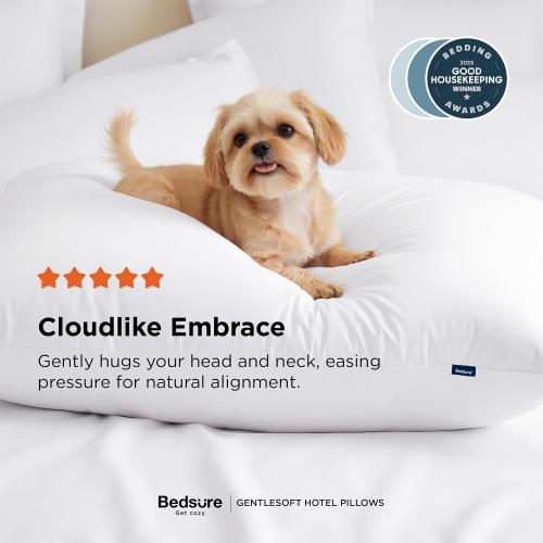 Bedsure King Size Pillows Set of 2 - King Size Bed Pillows 2 Pack for Sleeping, Soft and Supportive, Hotel Quality, Original Down Alternative Filling for Side, Back Sleepers