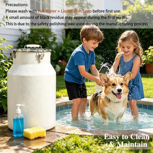 Stainless Steel Dog Food Storage Container with Scoop,