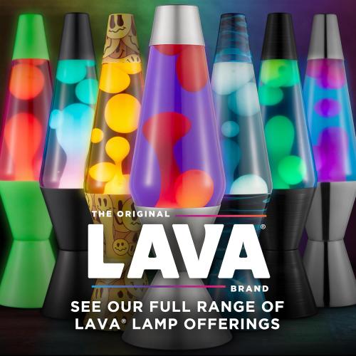 OLNY COLOR BLUE ? The Original Lava® Lamp - 14.5 Gunmetal Grey - Classic Liquid Motion Lamp - Tri-Colored Green/Blue/Purple - Item #2098 (Amazon Exclusive) Multicolor 14.5 inches