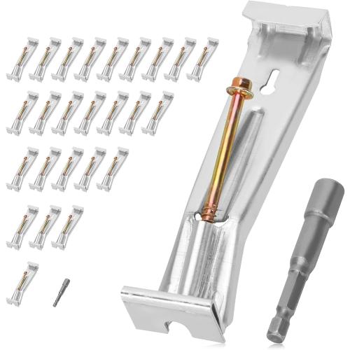 25 Pcs 5 Inch Gutter Hangers with a Pre-Inserted