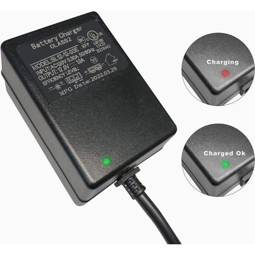 FLHFULIHUA12 Volt Charger for Kids Ride On Car Toys12v Battery Charger for Yamaha Raptor 700R Toyota FJ Cruiser Dumar MegaTredz Motion Trendz Power Supply Adapter for Children Electric Wheels Cars
