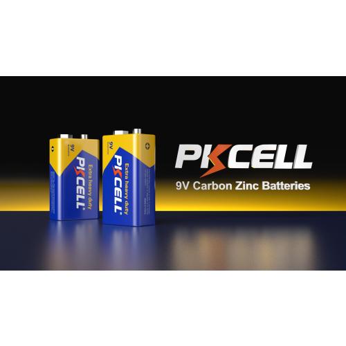 PKCELL 9V Batteries 10 Pack 9 Volt Battery for Smoke Alarms