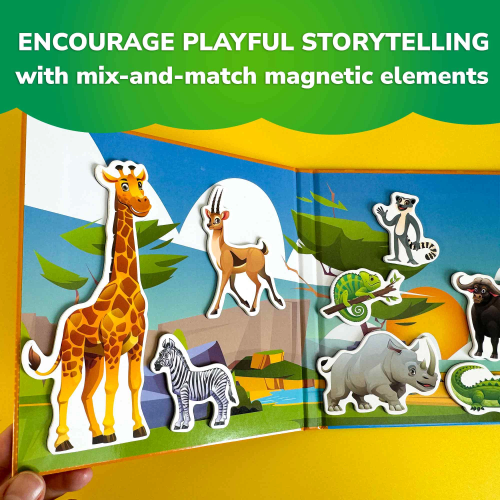 QUOKKA Travel Magnetic Puzzle Game, 20  Piece Educational Puzzles for Kids Ages 3-5