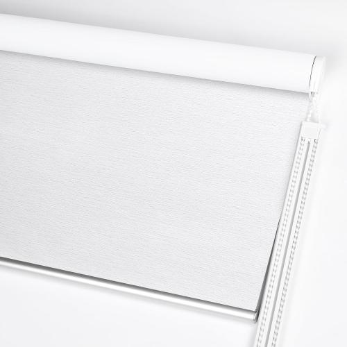 ALLBRIGHT Roller Shades for Windows, 100% Blackout Window Roller Blinds, UV Protection Fabric, Shades with Striped Jacquard, Roller Blind for Office and Home, Easy to Install, White, 34 W x 72 H