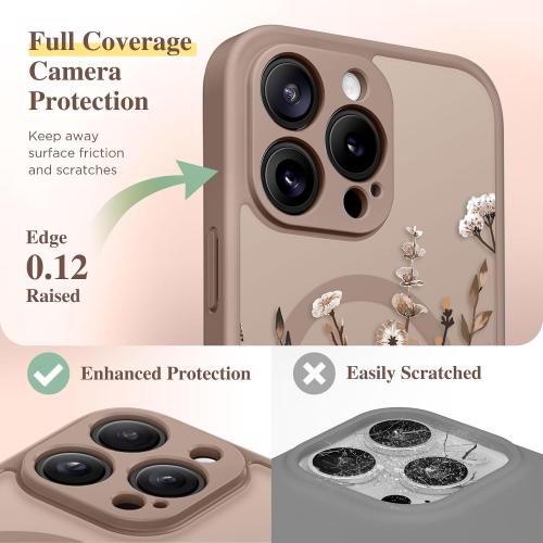 GVIEWIN for iPhone 16 Pro Case Compatible with MagSafe Screen Protector