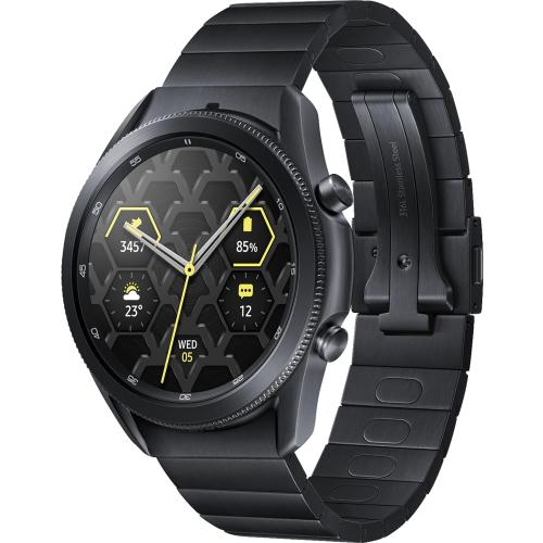 Samsung - Galaxy Watch3 R840U Titanium Smartwatch 45mm GPS Only (Renewed)