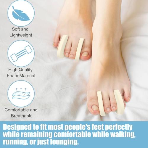 Honeydak 40 Pack Large Foam Toe Separators Spacers for Women Men