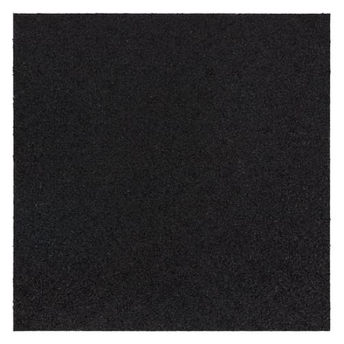 Mohawk Home Solid All Purpose 1/2 Non Skid Heavy Duty Rubber Floor Mat Pebble, Black, 24in x 36in