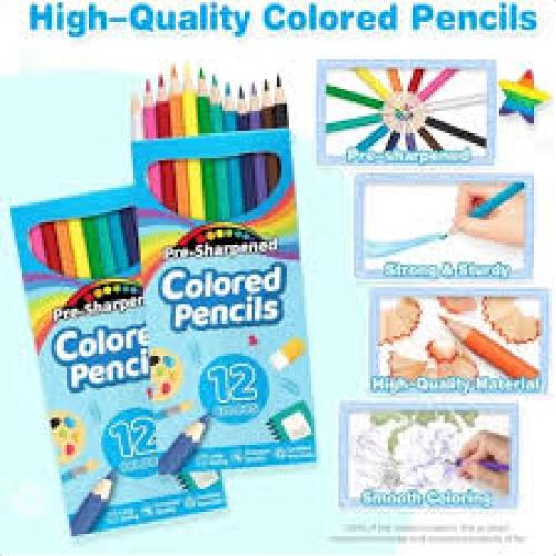 12 coloring pencils, 1pk