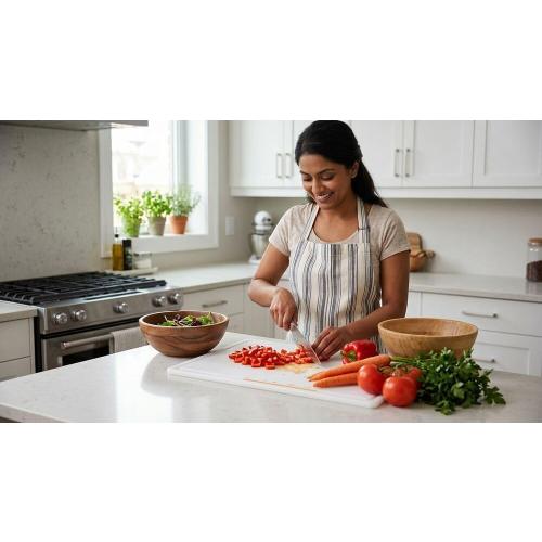 Extra Large Plastic Cutting Board, White