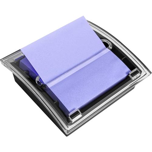 3x3 Inches Pop Up Sticky Note Dispenser, Black Base