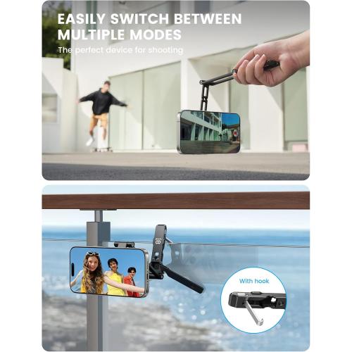 Lamicall for MagSafe Tripod Stand Ultra-Compact with 1/4 Screw, Arca, Hook