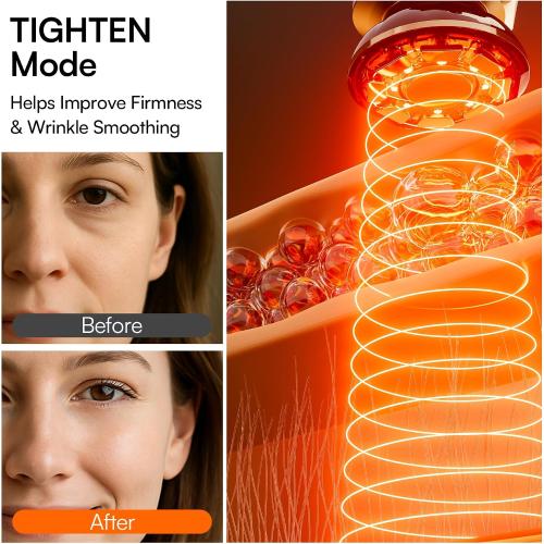 INIA FLARE 3-in-1 Microcurrent Facial Device Red Light Therapy for Face
