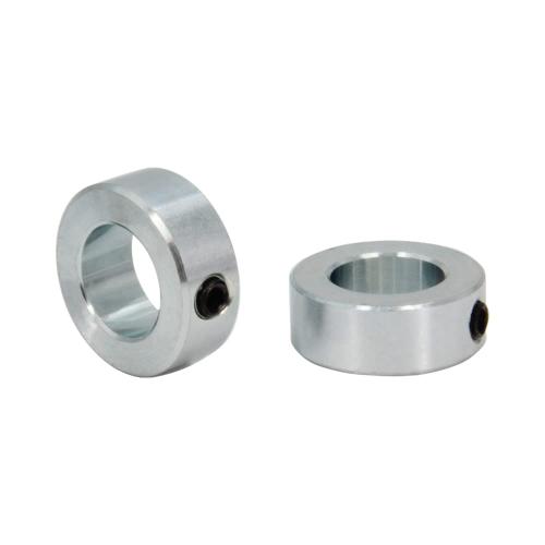 7/8 Bore Shaft Collar with Zinc Plated Solid Steel Style Set Screw Shaft Collars for Machinery and Industrial Use, 4pcs/Pack (Silver-7/8)
