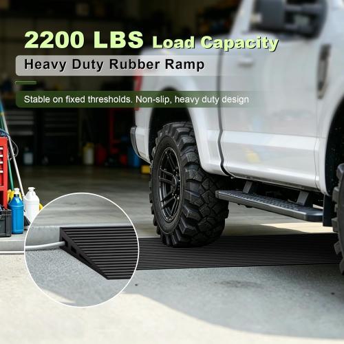 1 Rubber Threshold Ramp, Wheelchair Ramp for Doorway