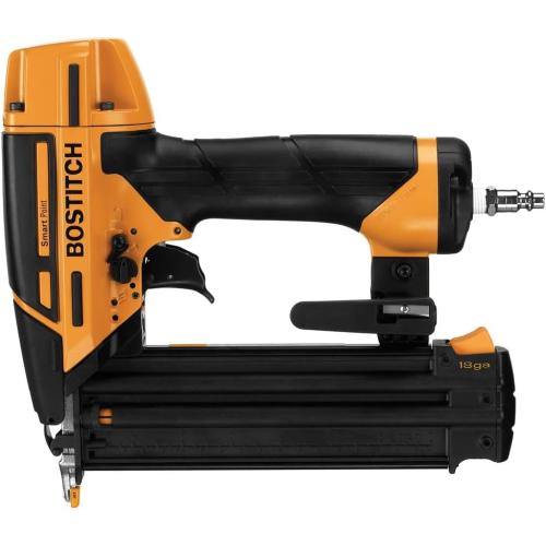 BOSTITCH Brad Nailer Kit, 18GA, Smart Point, Pneumatic (BTFP12233)