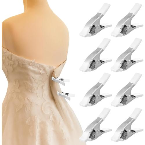 LemonRoad 8 Pack 1.97 Inch Dress Clips for Fitting Clothing Clamps