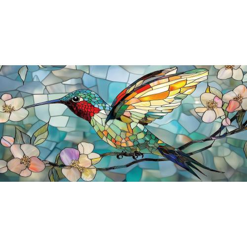 tempered glass backsplash, Hummingbird Splashback, Glass Backsplash, Used for Kitchen Wall Protection and Decoration, Easy to Install and Clean. (30x14'')