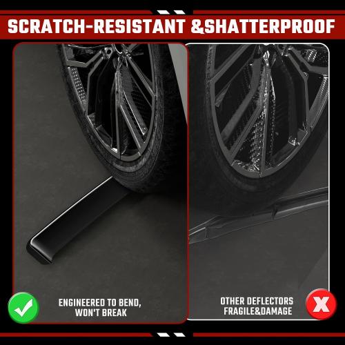 in-Channel Rain Guards Fit for Volkswagen Tiguan 2018-2025 Black Extra Durable Shatterproof Side Window Deflectors, Window Visors, Wind Deflectors - 4 PCS