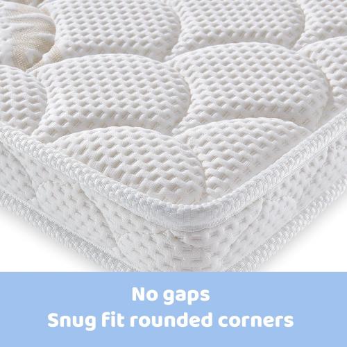 Crib Mattress - Dual Sided with Firm Support and Comfort Foam- Breathable, Quiet and Odorless, Fits Most Mini Cribs (Does Not Fit Playard or Standard Crib)